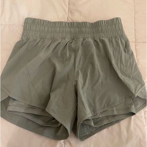 AVIA sea green Women’s workout shorts with liner shorts